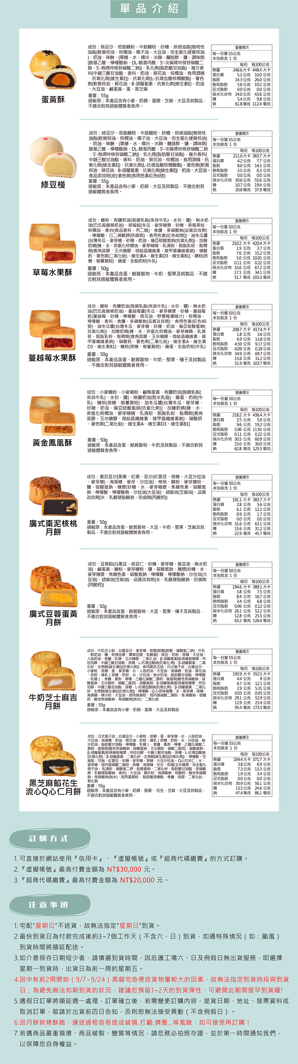 伊甸公益MaLL 中秋節喜悅禮盒 詳細說明與營養標示圖 03