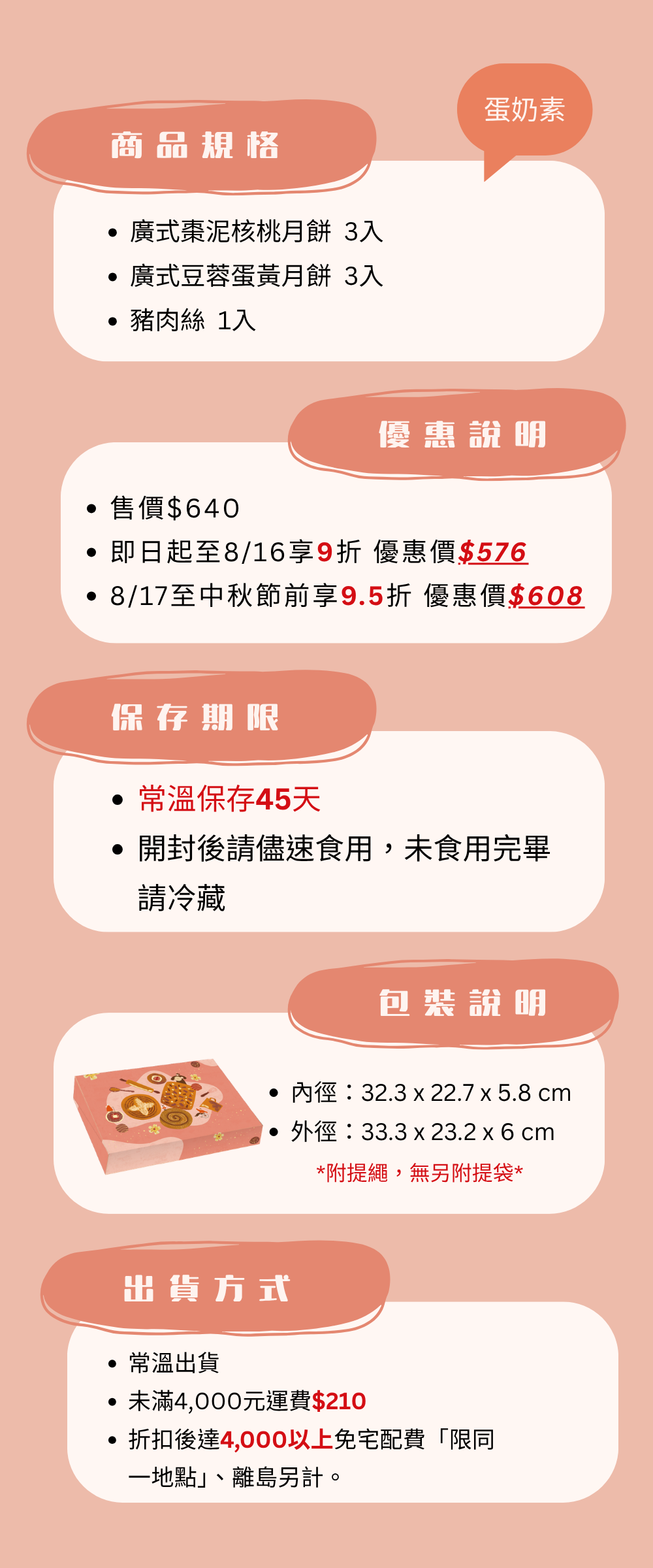 伊甸公益MaLL中秋節福氣禮盒內容物與特色介紹
